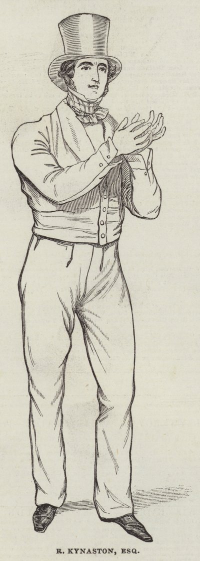 R Kynaston, Esquire (gravering) af English School