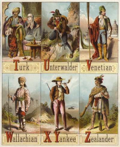 Verdens racer (chromolitho) af English School