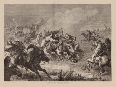 Væddeløb på de kirgisiske stepper (kobberstik) af English School