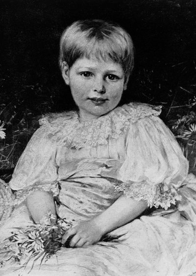 Radclyffe Hall (1896-1943) i en alder af 5 af English School