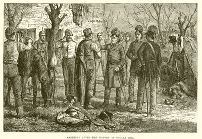 Radetsky efter sejren ved Novara (1849) af English School