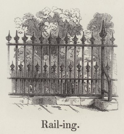 Gelænder (gravering) af English School