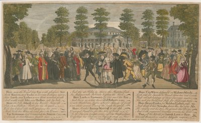 Ranelagh Gardens. Maskerade for den venetianske ambassadør, 1749 af English School
