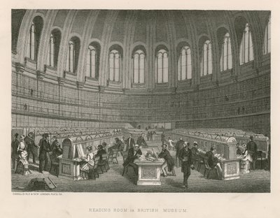 Læsesal i British Museum af English School