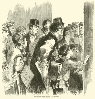 Læste nyhederne i Berlin, november 1870 af English School