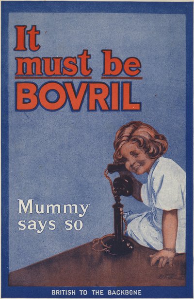 Bagside af Bovril Handy-bogen og krigens dagbog af English School