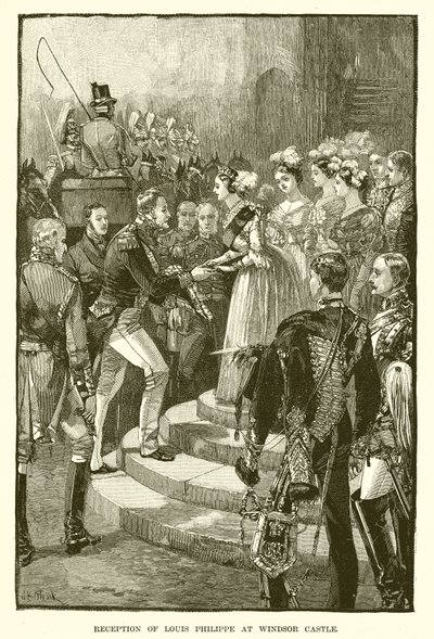 Modtagelse af Louis Philippe på Windsor Castle af English School