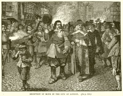 Modtagelse af munk i City of London af English School