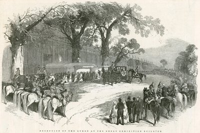 Modtagelse af dronningen i Den Store Udstillingsbygning, Store Udstilling, 1851 af English School