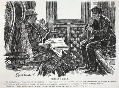 Gensidig, illustration fra Punch af English School