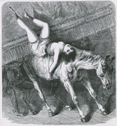 Erindringer om Astleys Theatre, London, den brændende utæmmede hest glemmer sin rolle, og gardinet går desværre ned af English School