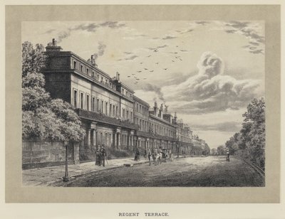 Regent Terrace (gravering) af English School