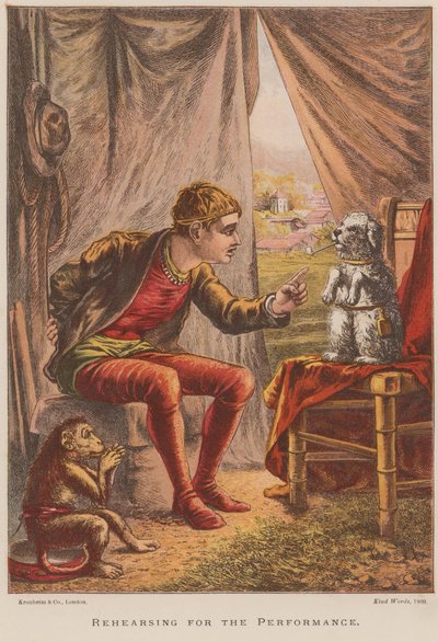 Der øves til forestillingen af English School