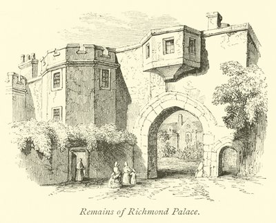 Remains of Richmond Palace  af English School