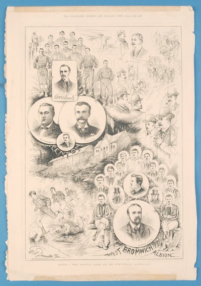 Renton vs. West Bromwich Albion, fra The Illustrated Sporting and Dramatic News, 2. juni 1888 af English School