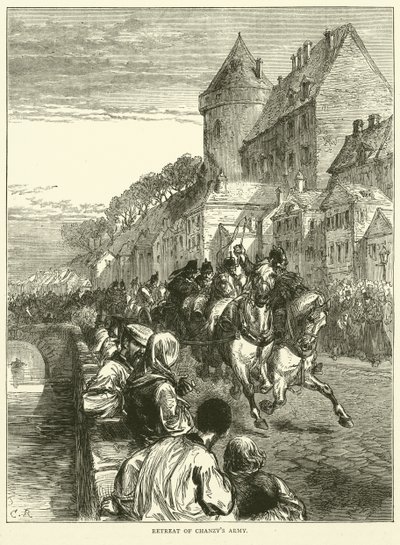 Chanzys hærs tilbagetog, januar 1871 af English School