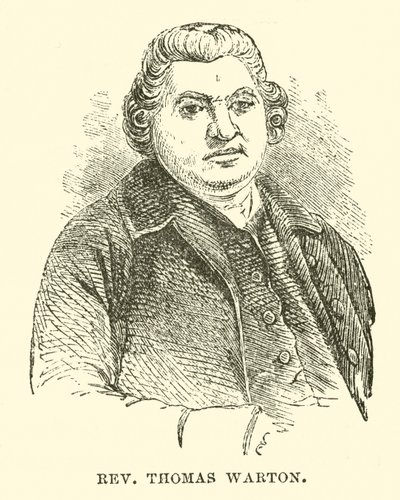 Rev Thomas Warton (gravering) af English School
