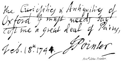 Pfarrer John Pointer von English School