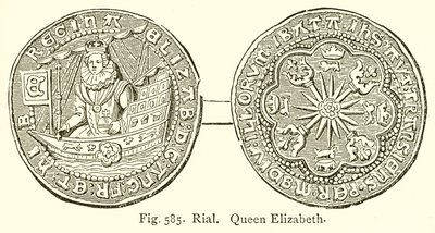 Rial. Dronning Elizabeth af English School