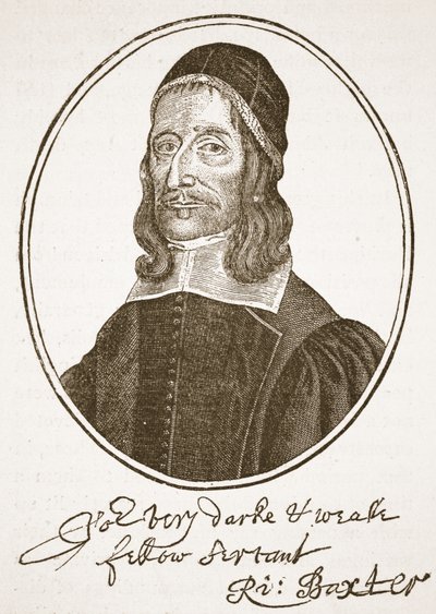 Richard Baxter, illustration fra The Church of England: A History for the People af H.D.M. Spence-Jones, pub. ca. 1910 (sepiafoto) af English School