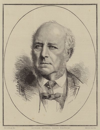 Richard Bethell, Baron Westbury (gravering) af English School