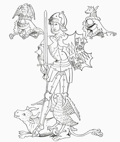 Richard Neville, fra "A Short History of the English People" af J. R. Green, udgivet i 1893 af English School