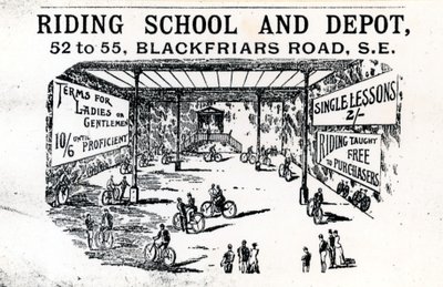 Rideskole og depot, Blackfriars Road af English School