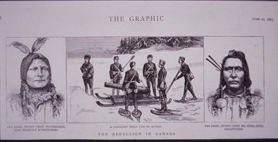 Riels Rebellion in Kanada, Rebellenführer, aus 