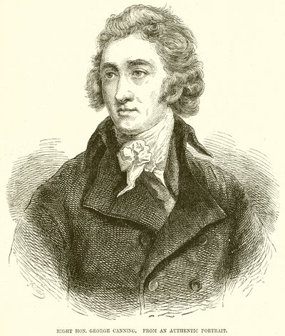 Højre Hon. George Canning af English School