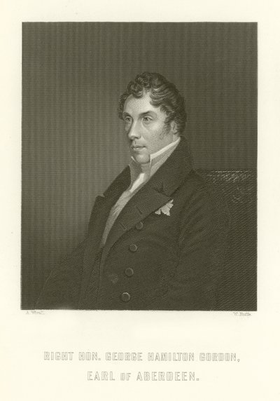 Højre ære George Hamilton Gordon, jarl af Aberdeen af English School