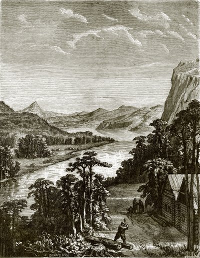 River Amoor og King-Gan bjergene af English School
