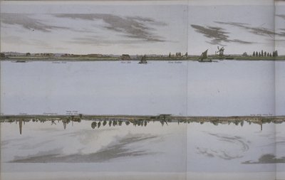 Themsen Panorama, ca. 1829 (akvatint) af English School