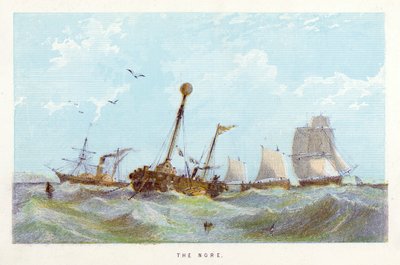 Themsen: The Nore (farvet gravering) af English School