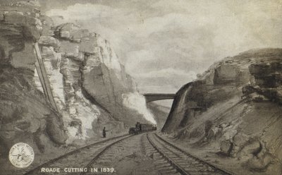 Roade Cutting i 1839 af English School