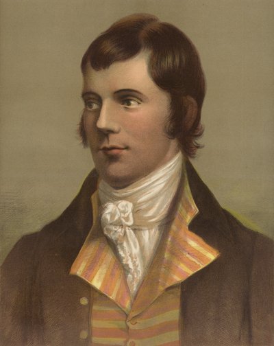 Robert Burns (chromolitho) af English School