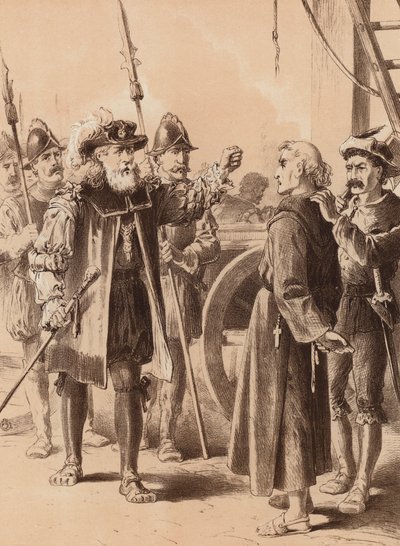 Robert Johnson, "Thou art a traitor most obstinate" (litografi) af English School