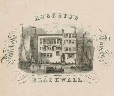 Roberts Artichoke Tavern, Blackwall, London af English School