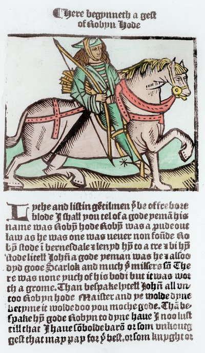 Robin Hood (senere farvning) af English School