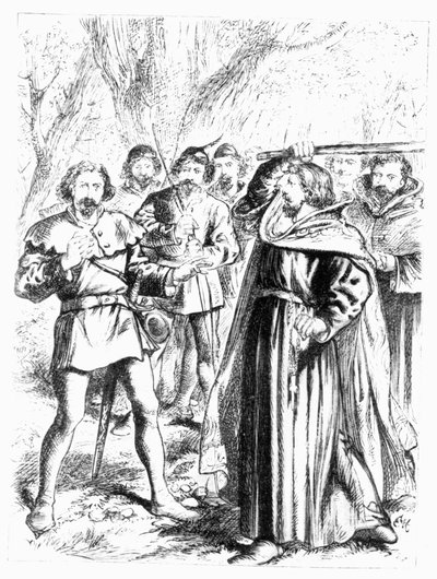 Robin Hood og kong Richard I (1157-99) af English School