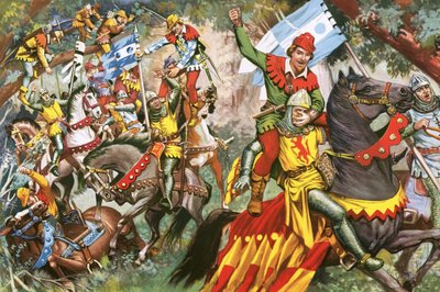 Robin Hood angriber normanniske soldater af English School