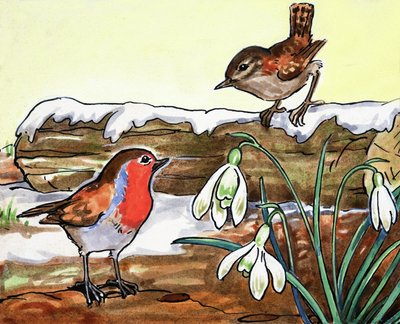 Robin Redbreast og Jenny Wren af English School