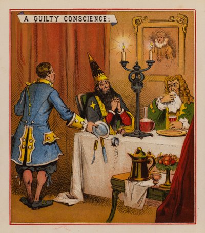 Robin The Conjuror (farve litho) af English School
