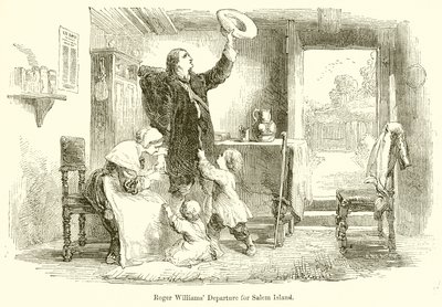 Roger Williams afgang til Salem Island af English School