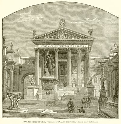 Romersk struktur.--Pallas tempel, restaureret af English School