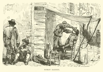 romersk barber af English School