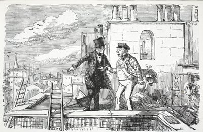 Tage, illustration fra Punch af English School