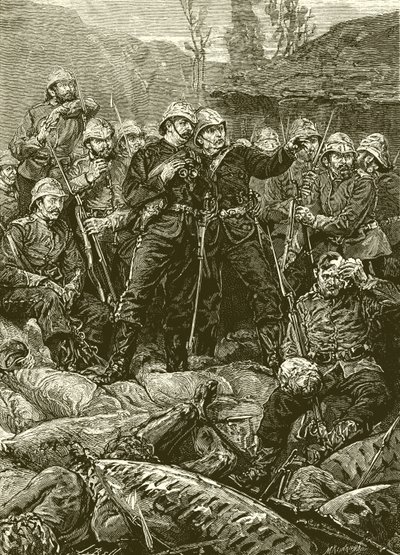 Rorkes Drift: Morgenen efter angrebet af English School