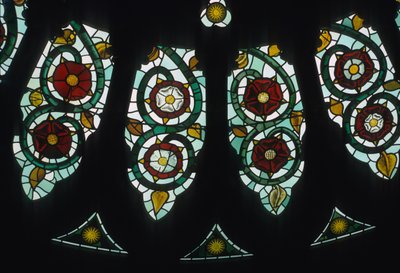 Rose vindue, detalje af English School