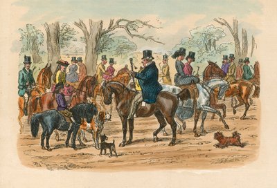 Rotten Row, Hyde Park, London af English School