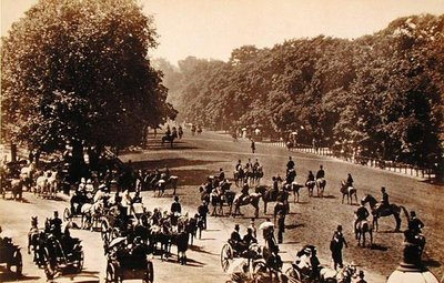 Rotten Row, ca. 1880 (sepia fotografi) af English School